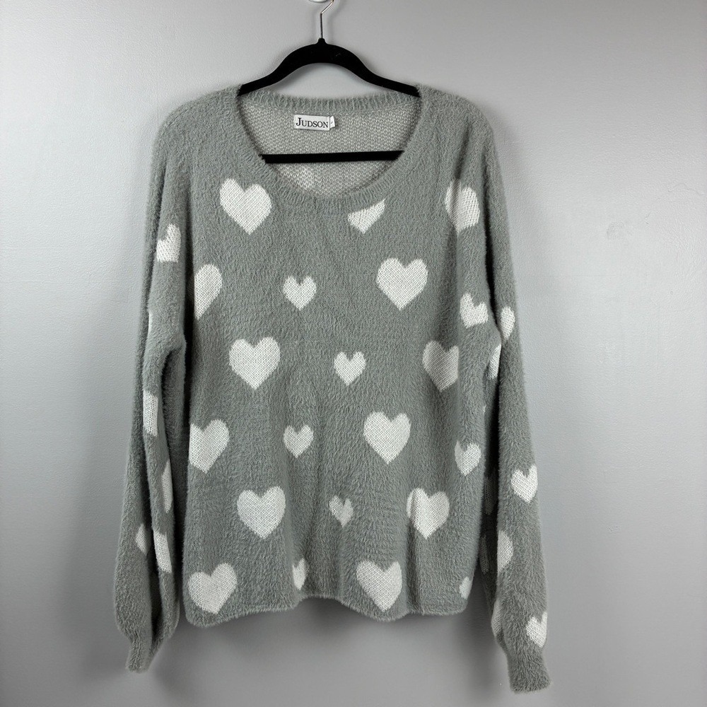 Judson Gray NWOT Crewneck Balloon Sleeve Sweater‎ Large Cozycore Romantic Casual